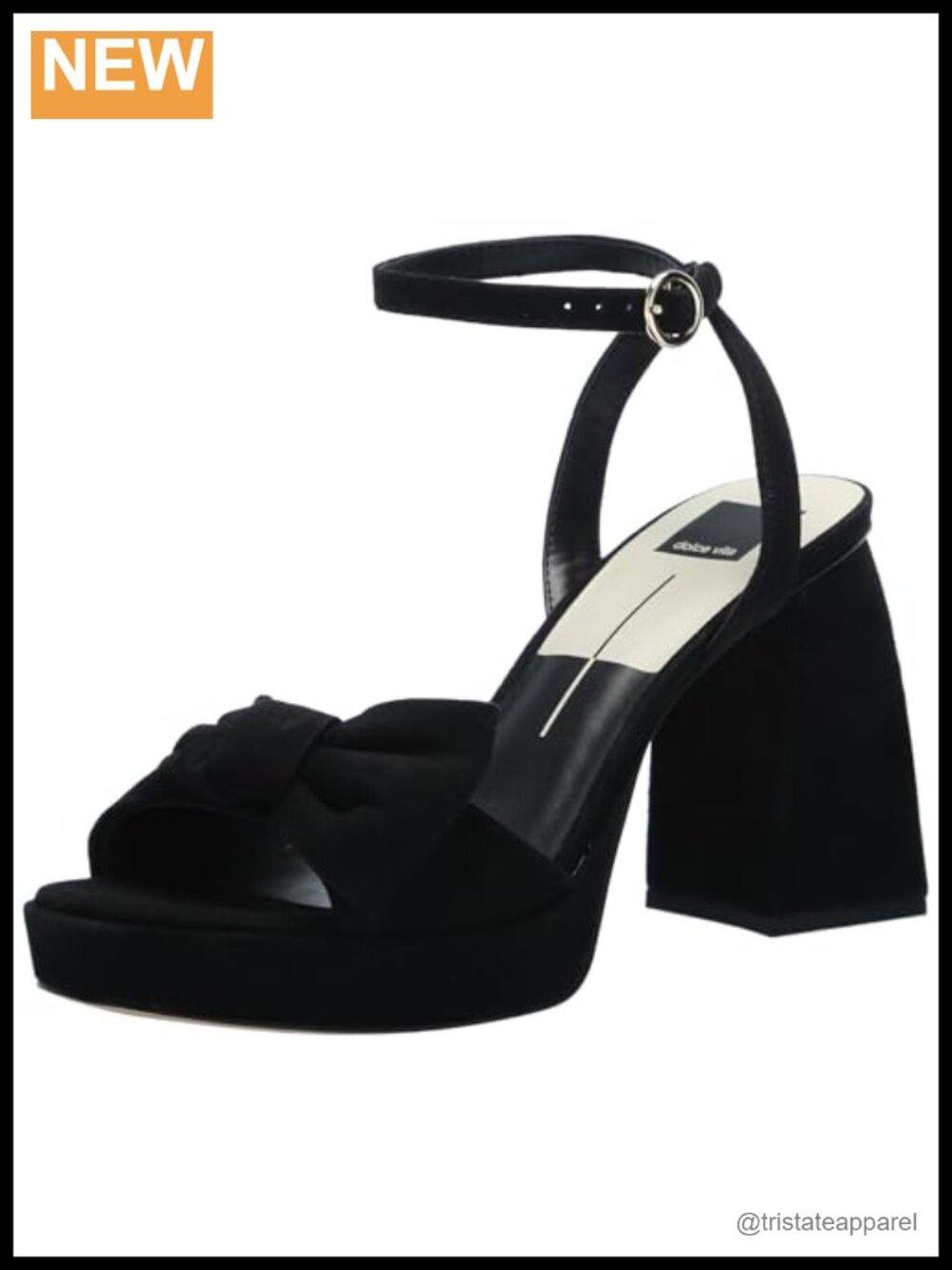 Heeled Sandal with Faux Leather and Suede